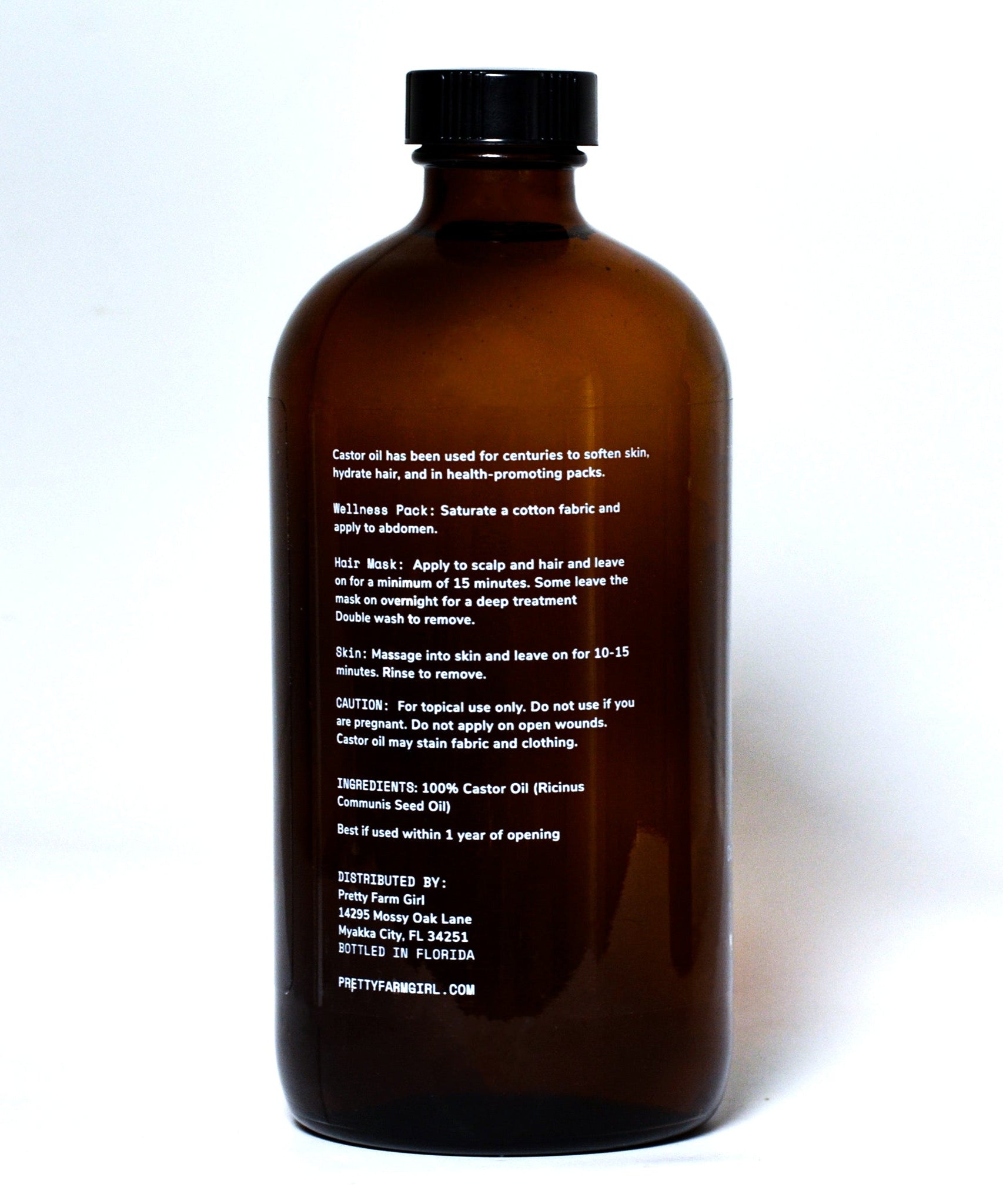 Pure Organic Cold Pressed Hexane-Free Castor Oil