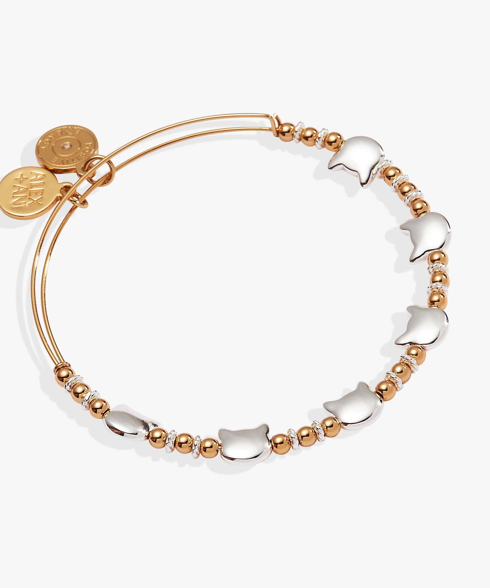 Cat Beaded Bangle
