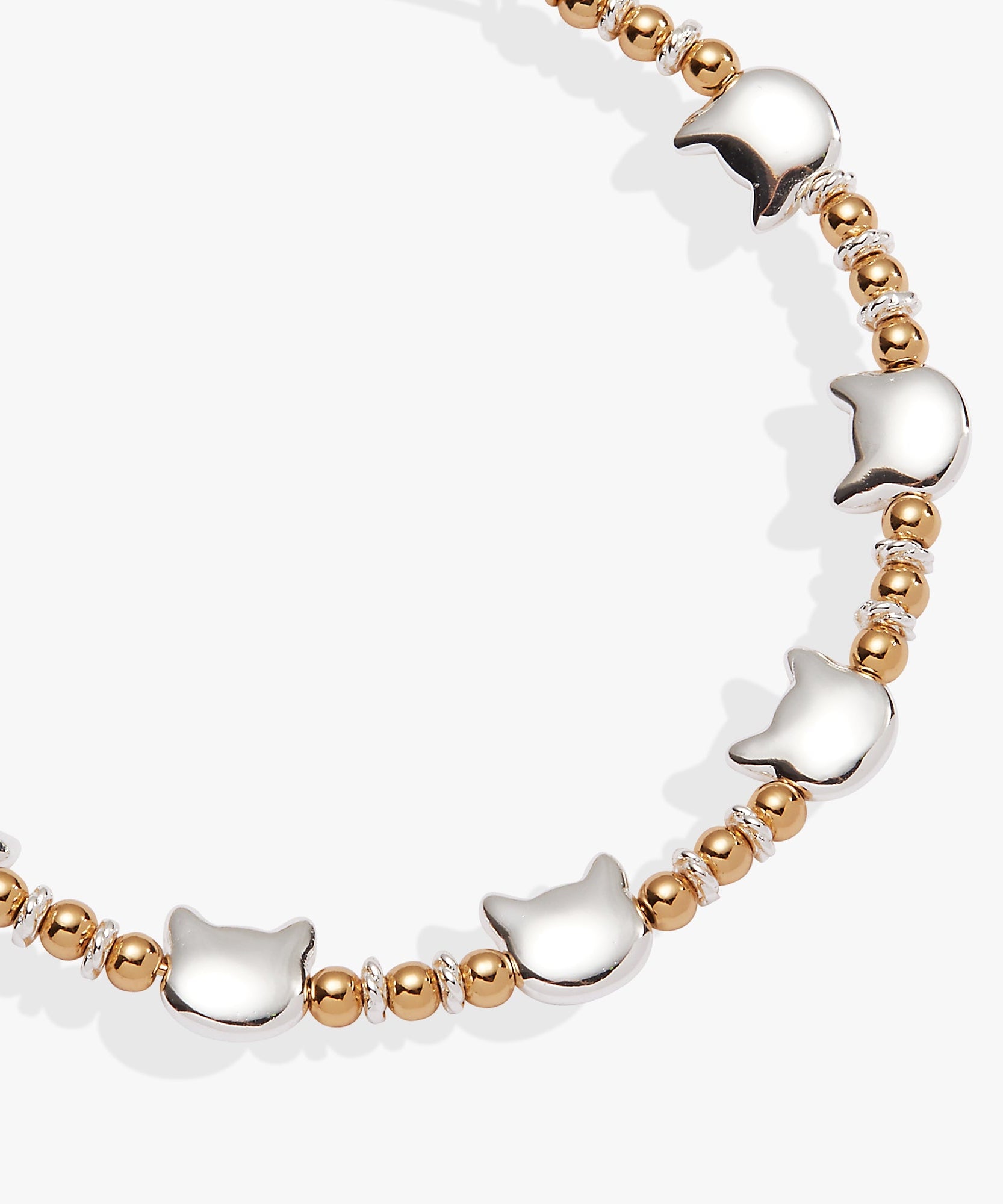 Cat Beaded Bangle