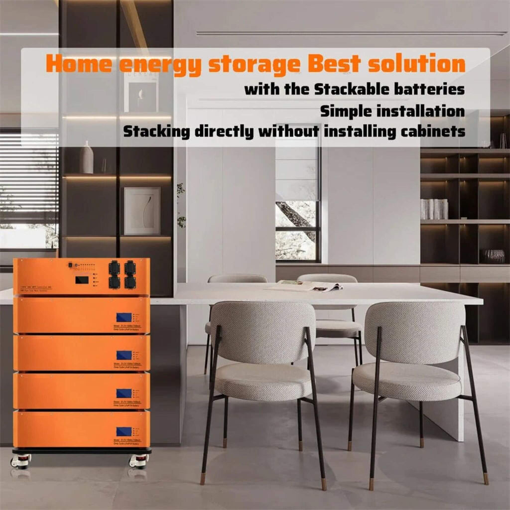 CE 48V600AH Stackable LiFEPO4 Lithium Battery With 6KW Invertor For RV & Energy Storage (SAK58730)