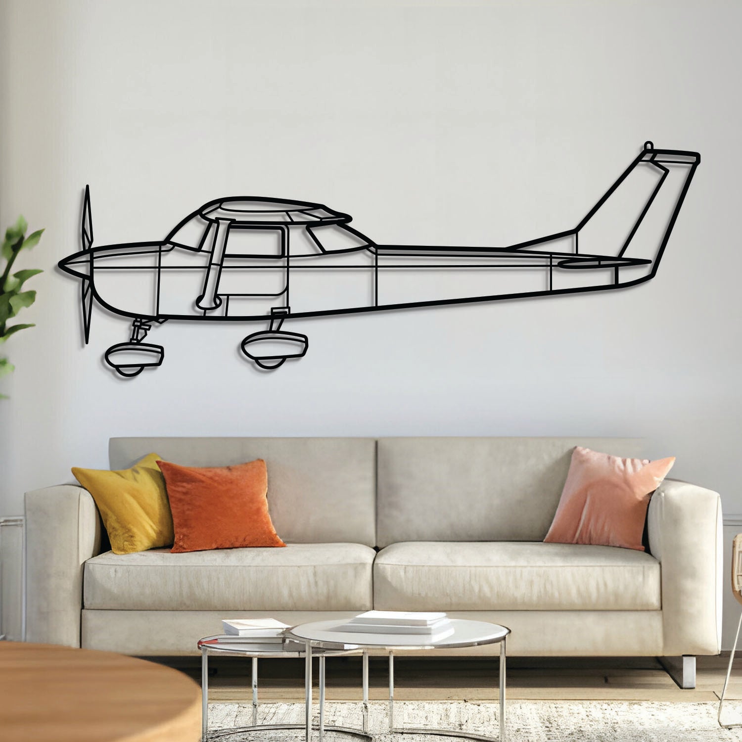 150 Metallflugzeug Wandkunst - NCP0202