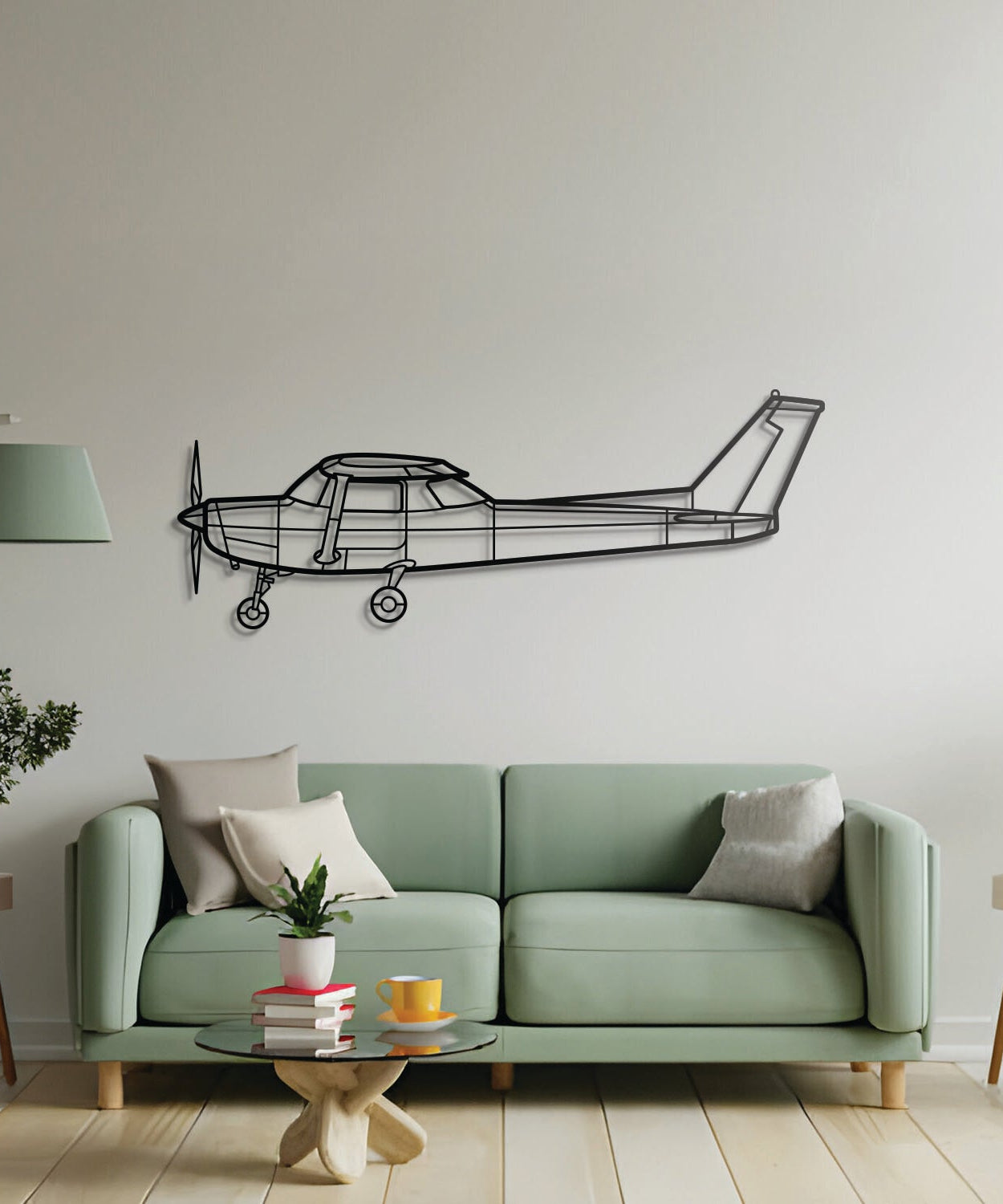 152 Metallflugzeug Wandkunst - NCP0203