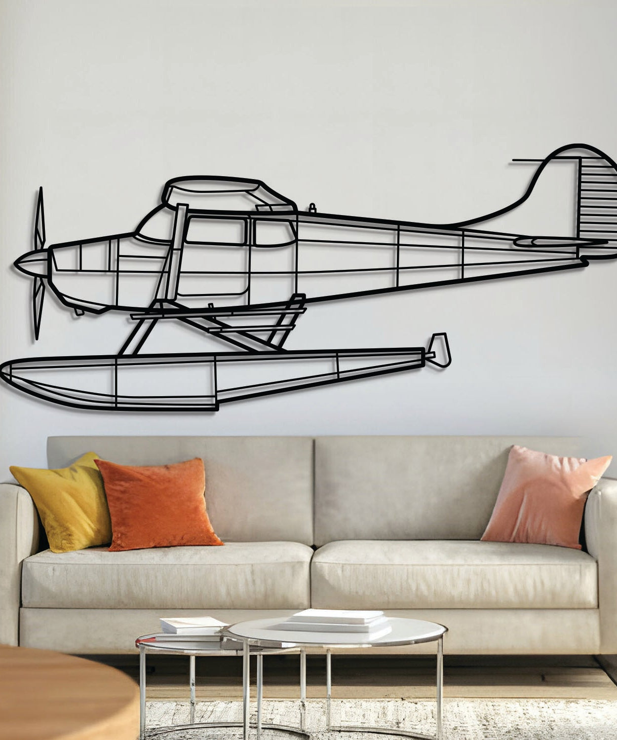 170B Flugzeug-Wandkunst aus Metall – NCP0204