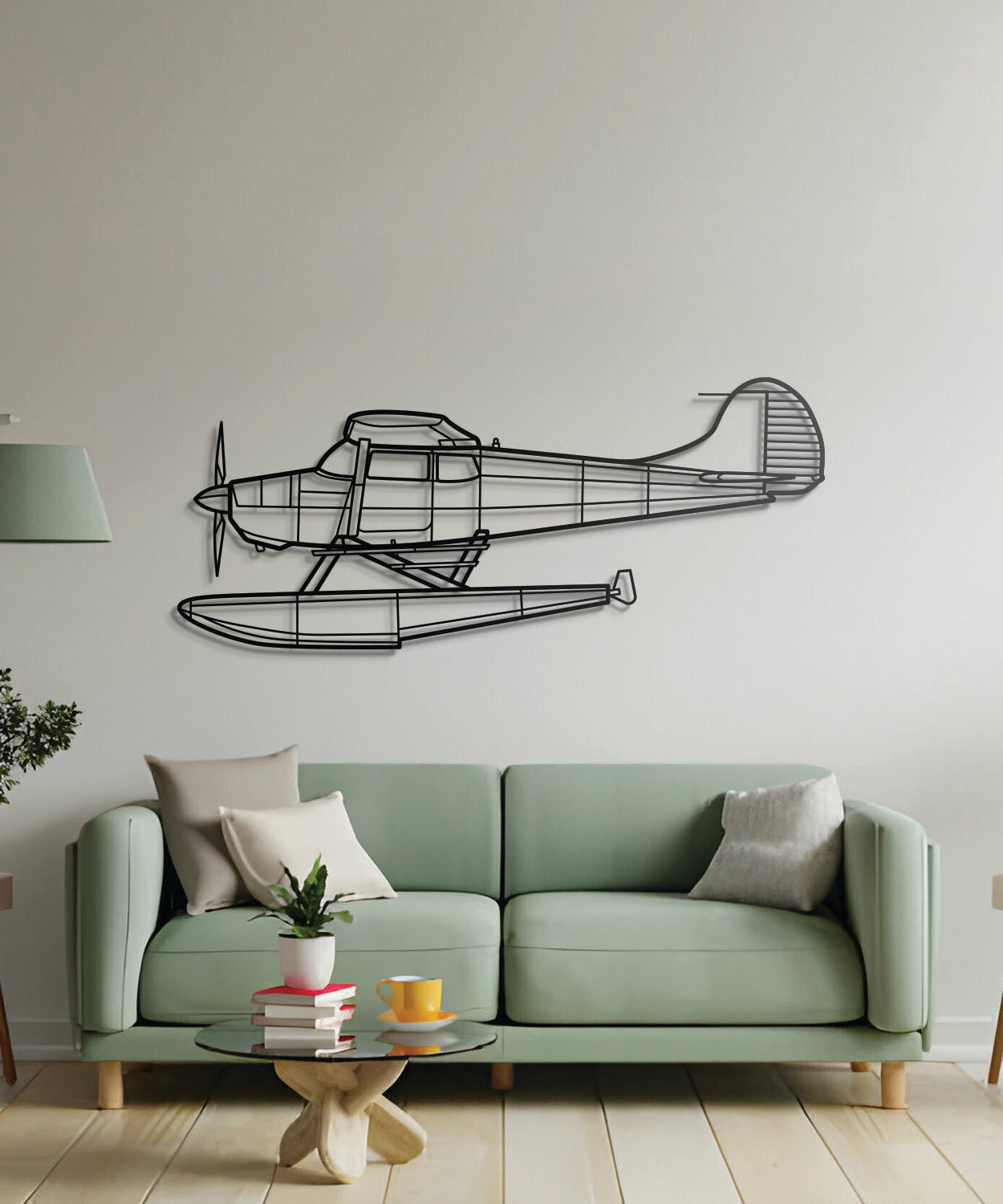 170B Flugzeug-Wandkunst aus Metall – NCP0204