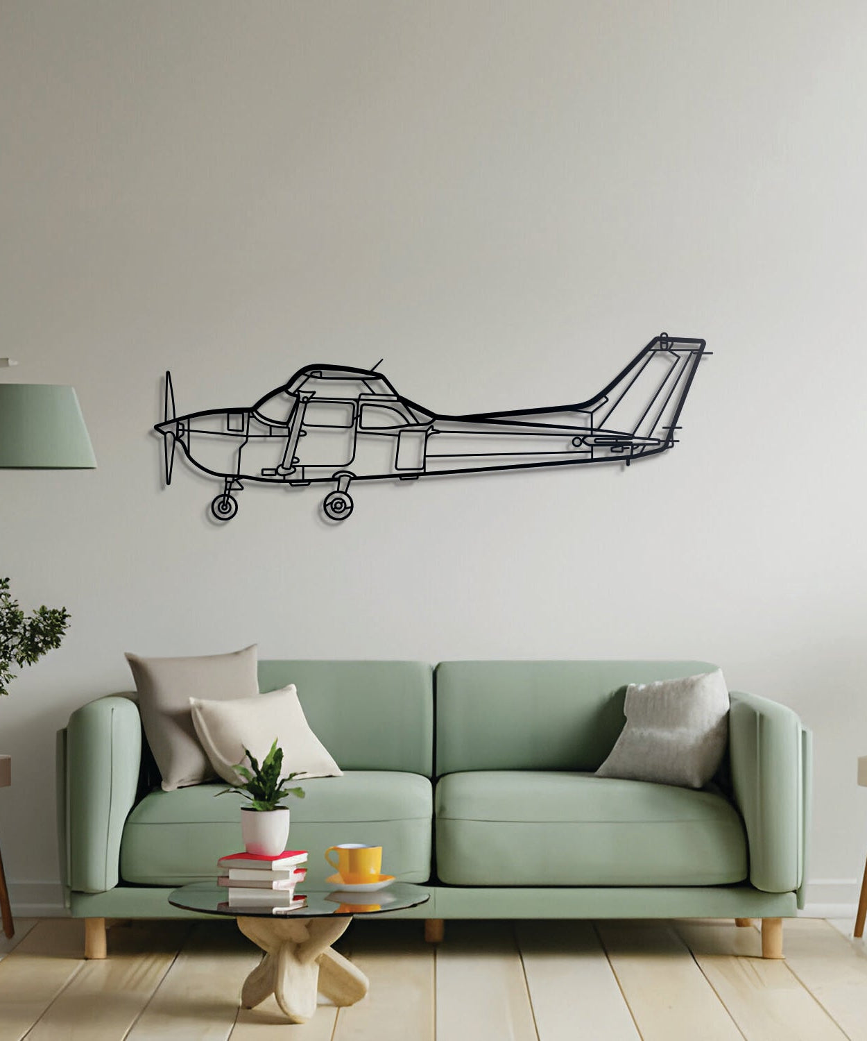 Skyhawk 172 Metallflugzeug Wandkunst - NCP0126