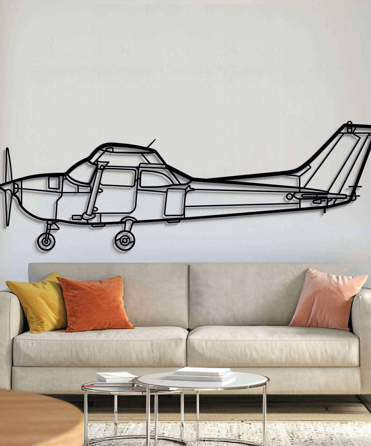Skyhawk 172 Metallflugzeug Wandkunst - NCP0126
