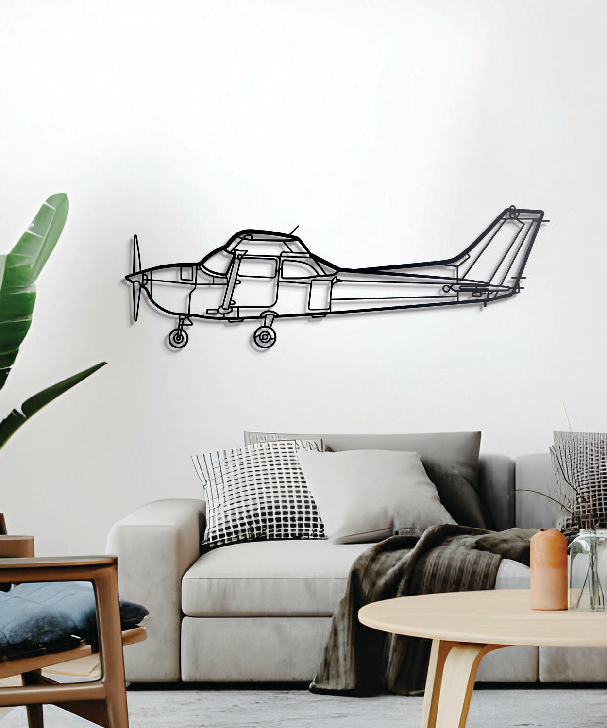 Skyhawk 172 Metallflugzeug Wandkunst - NCP0126