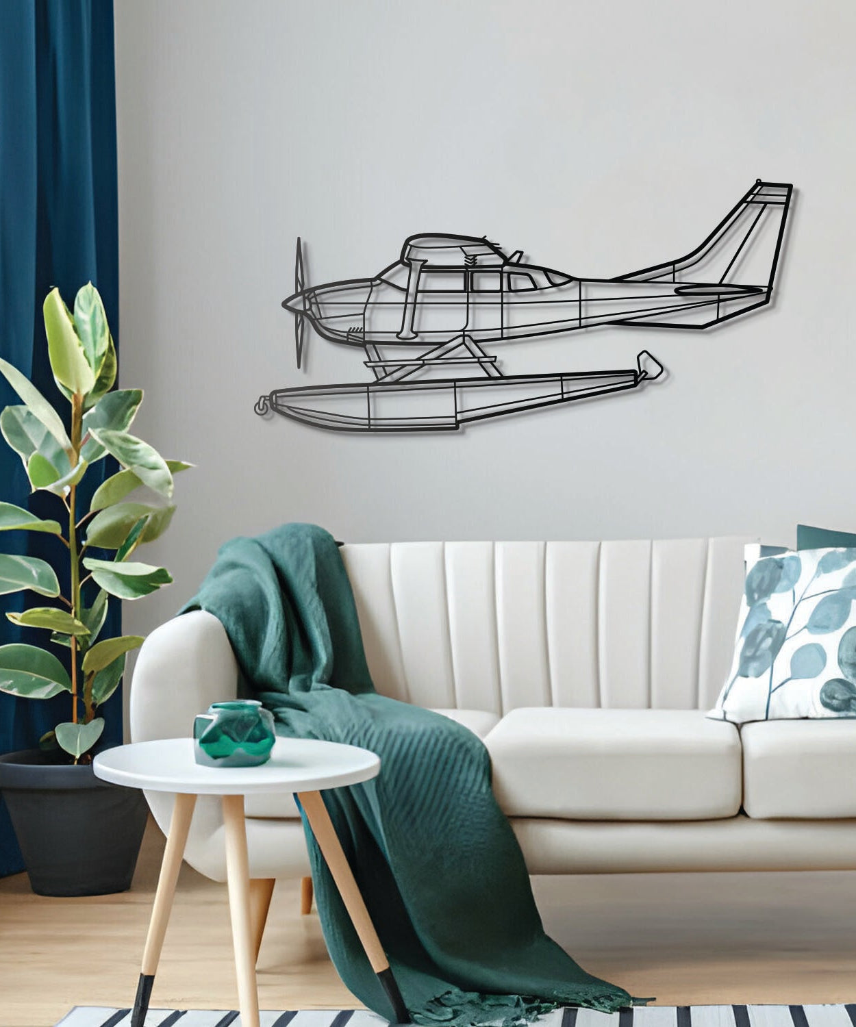 206 Turbo Stationair Metallflugzeug-Wandkunst - NCP0206