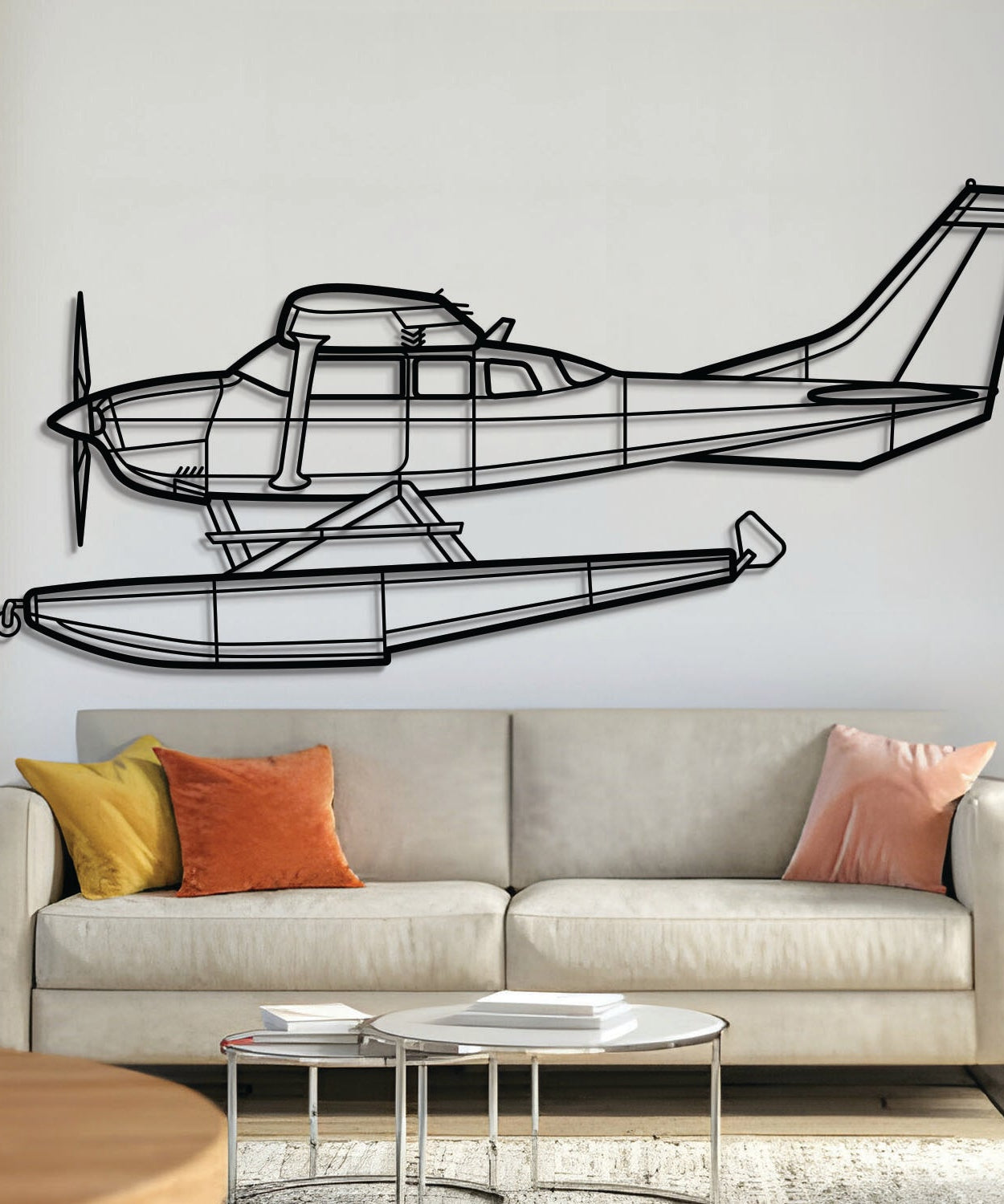 206 Turbo Stationair Metallflugzeug-Wandkunst - NCP0206