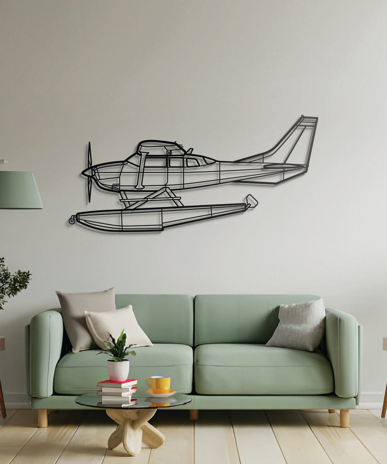 206 Turbo Stationair Metallflugzeug-Wandkunst - NCP0206