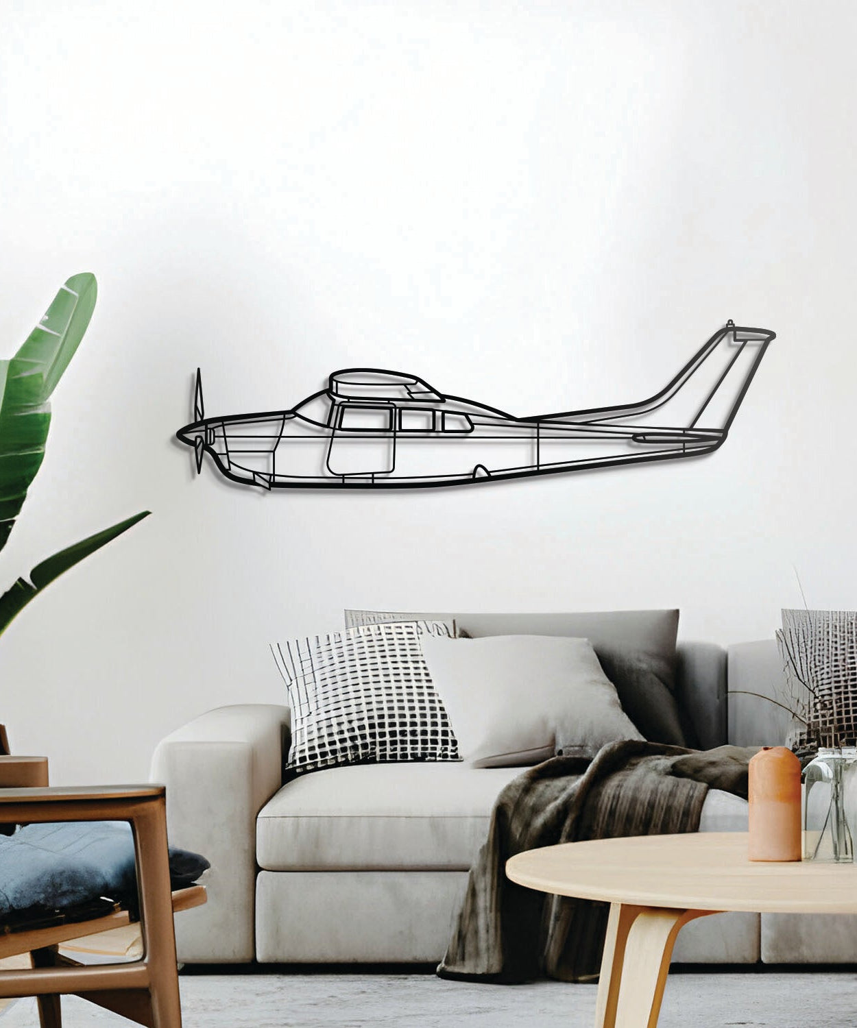 210 Centurion Metall-Flugzeug Wandkunst - NCP0156