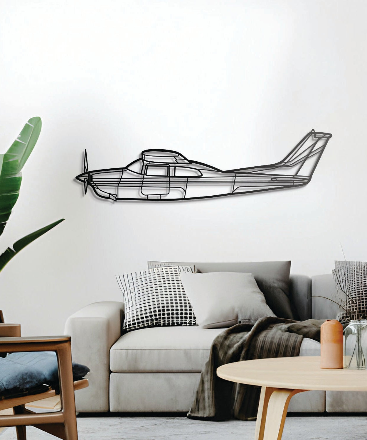 210L Centurion Metallflugzeug Wandbild - NCP0207