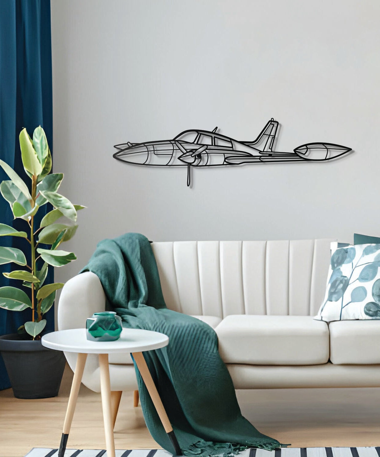 310R Winkel Metall Flugzeug Wandkunst - NCP0304