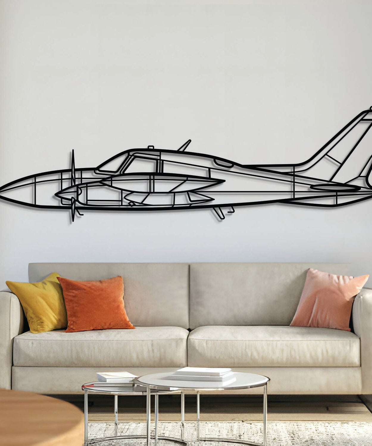 310R Metallflugzeug Wandkunst - NCP0003
