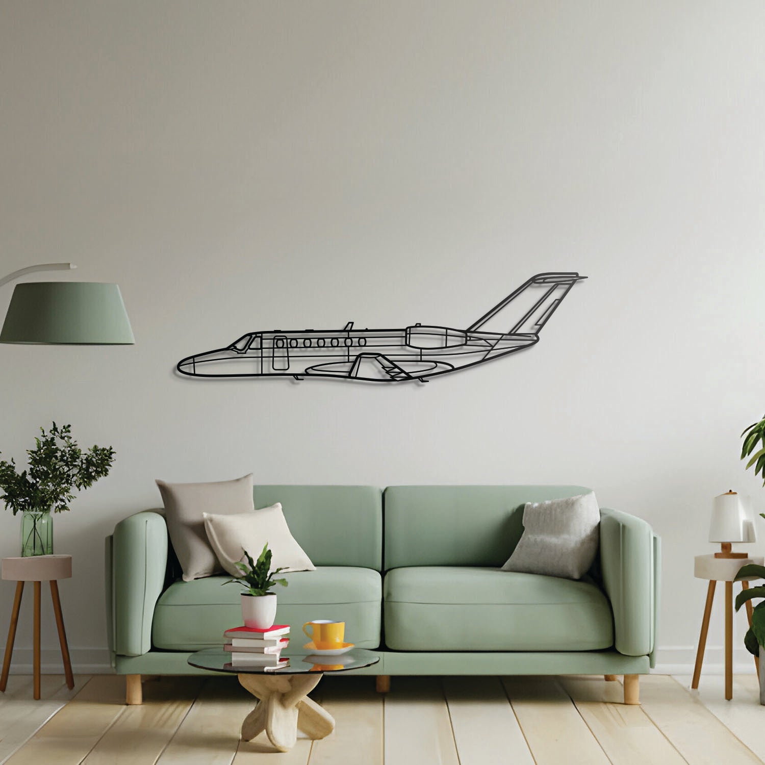 525B CJ3 Metallflugzeug Wandkunst - NCP0158
