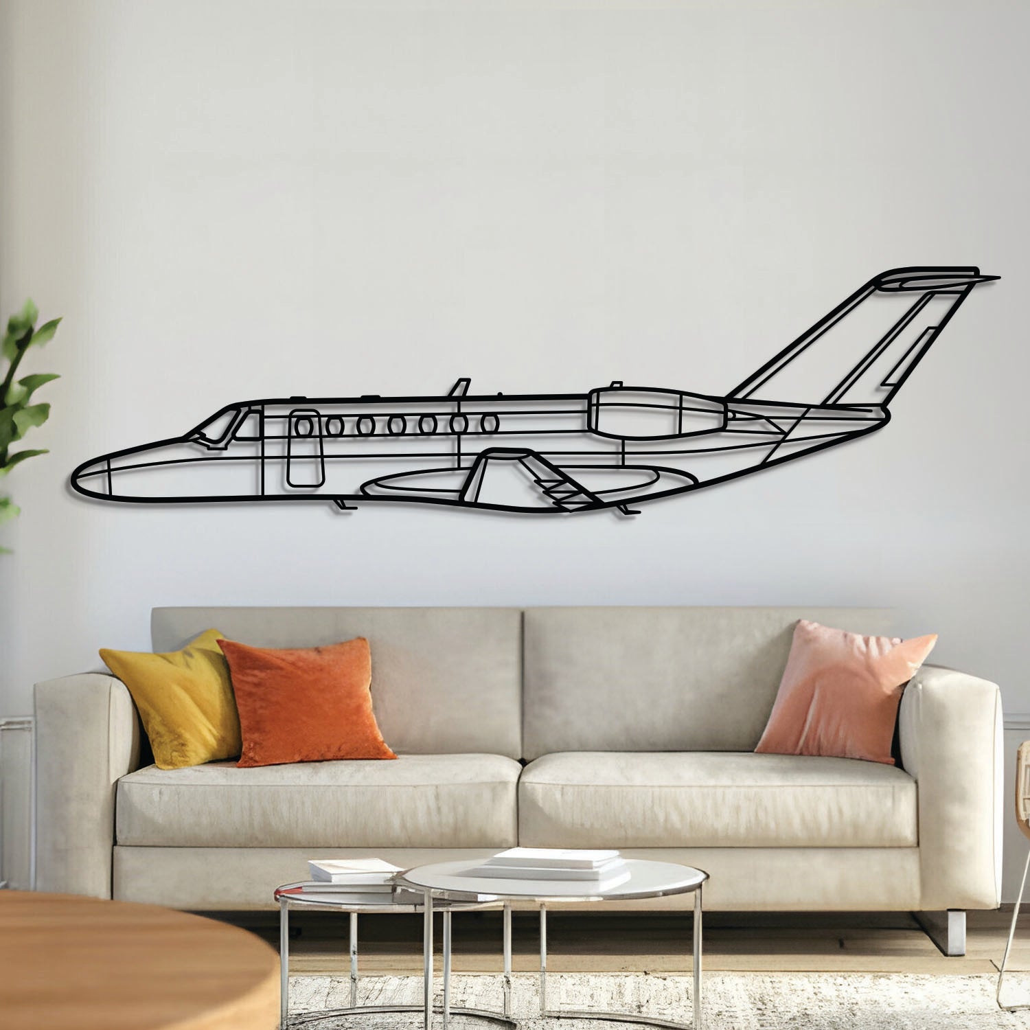 525B CJ3 Metallflugzeug Wandkunst - NCP0158