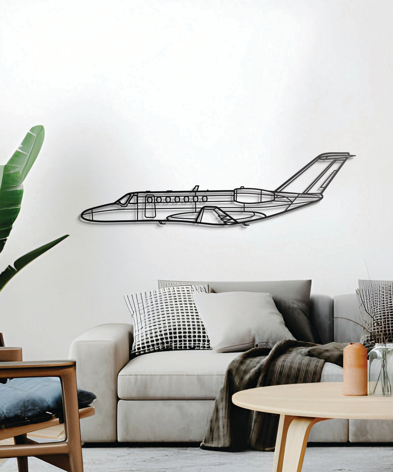 525B CJ3 Metallflugzeug Wandkunst - NCP0158