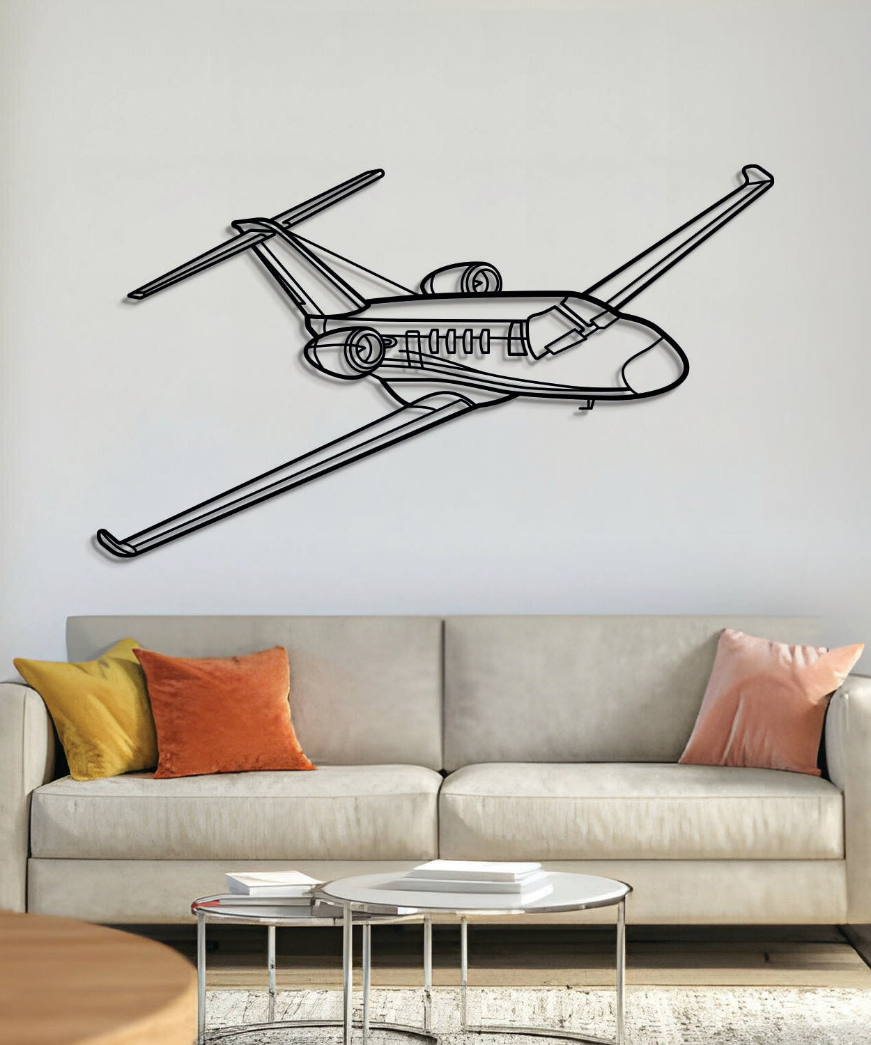 Citation M2 Winkel Metall Flugzeug Wandkunst - NCP0049