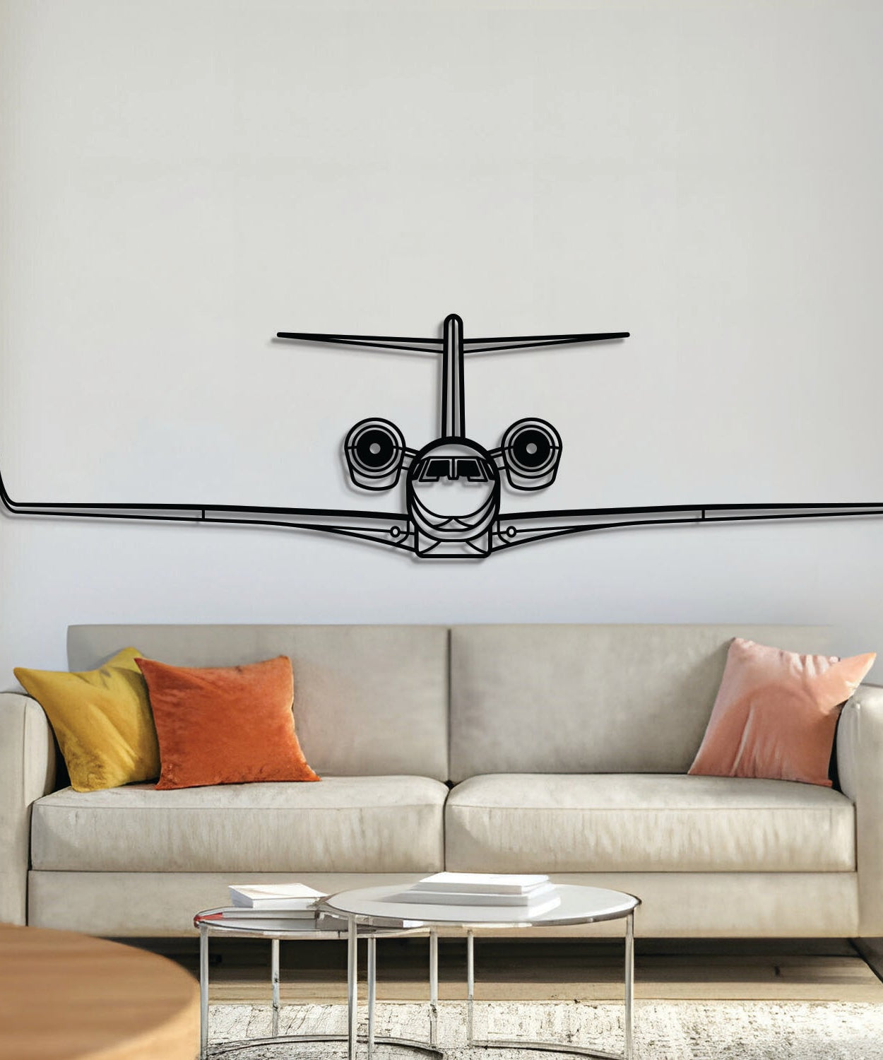 Citation X Front Metall Flugzeug Wandkunst - NCP0319