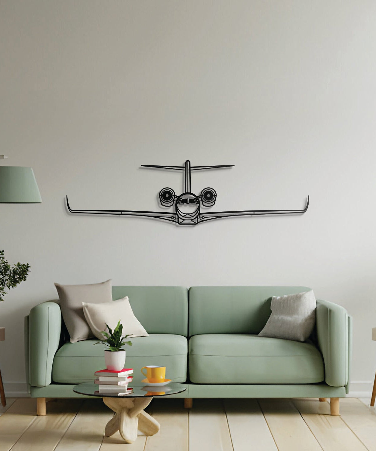 Citation X Front Metall Flugzeug Wandkunst - NCP0319