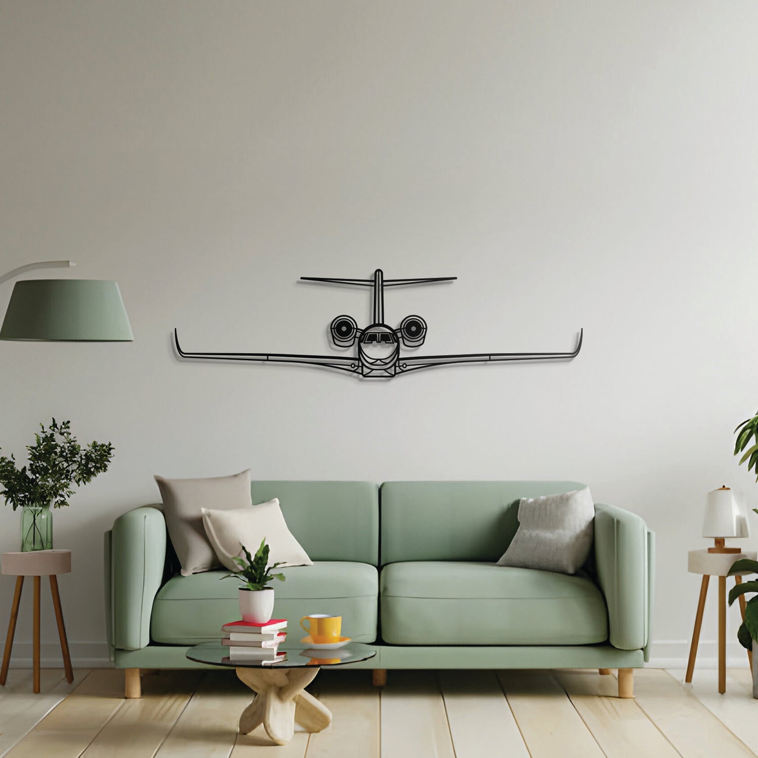 Citation X Front Metall Flugzeug Wandkunst - NCP0319