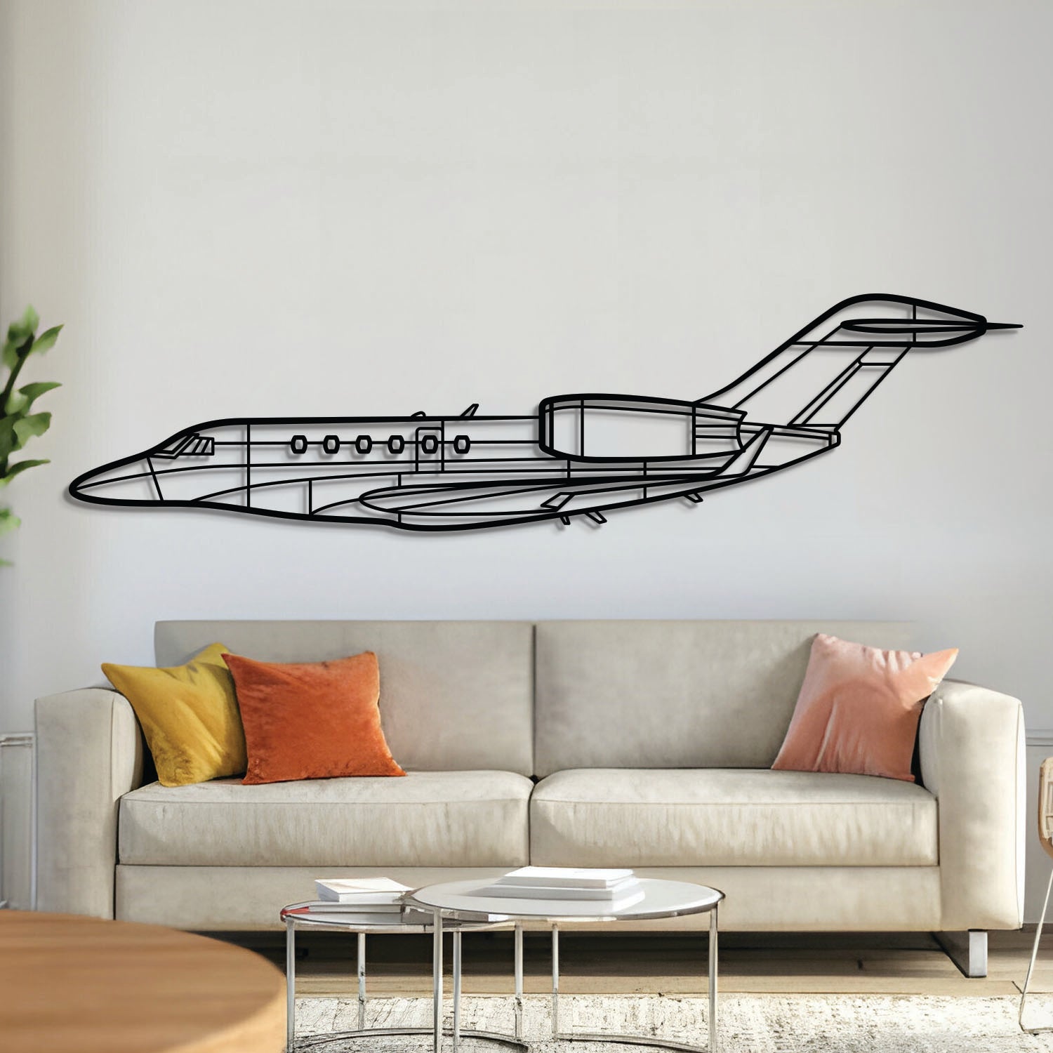 Citation X Metallflugzeug Wandkunst - NCP0167