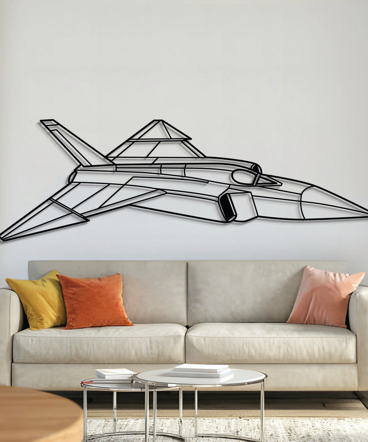 CF-105 Arrow Frontwinkel-Wandkunst aus Metall – NCP0469