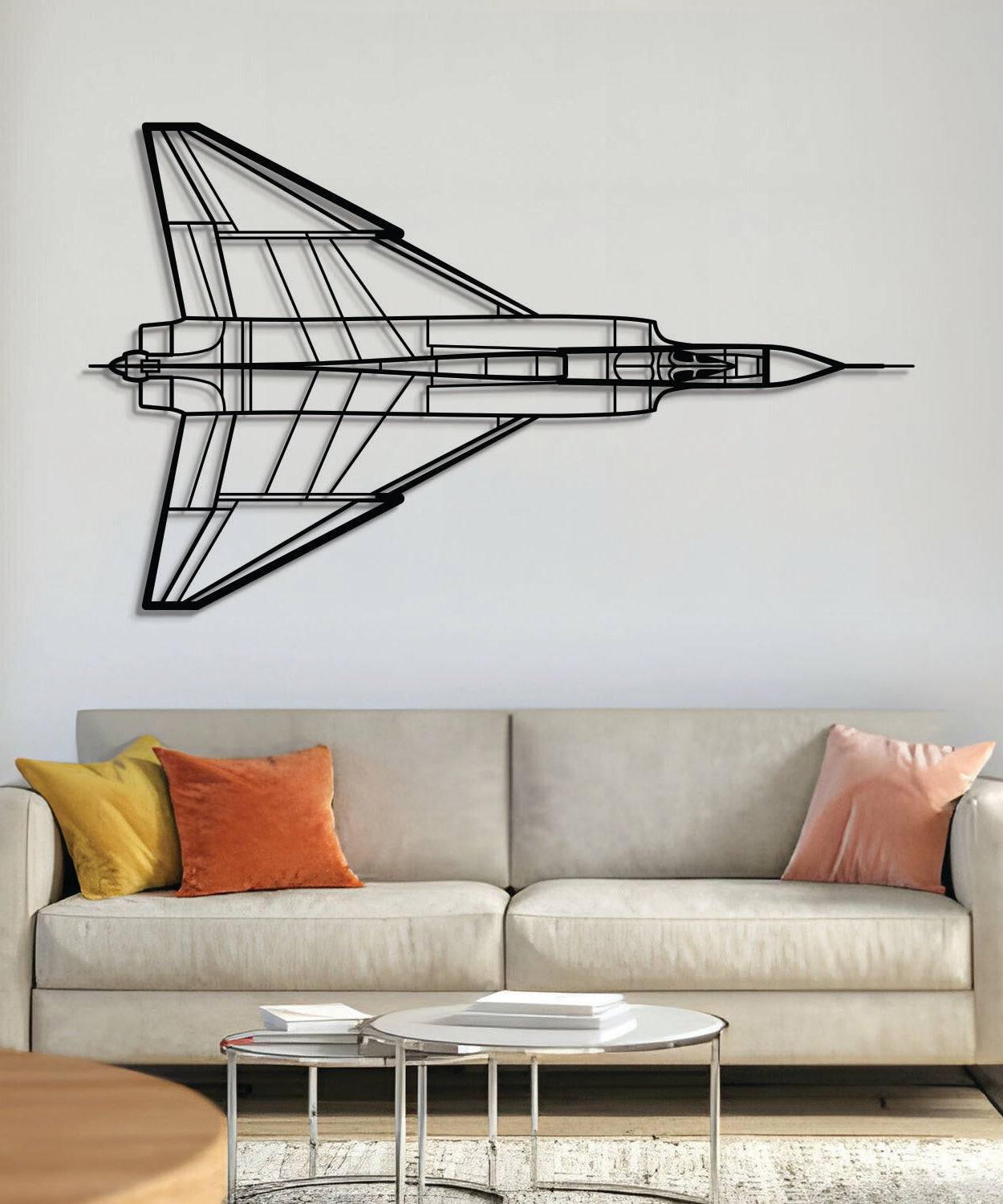 CF-105 Arrow Wandkunst aus Metall - NCP0166