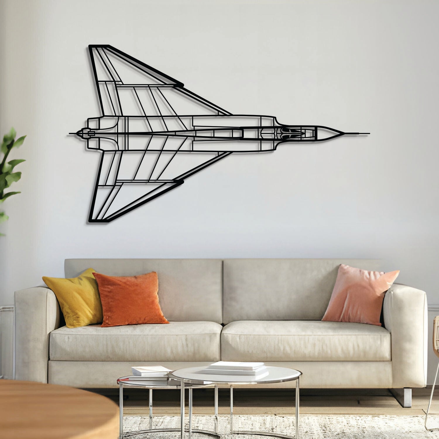 CF-105 Arrow Wandkunst aus Metall - NCP0166
