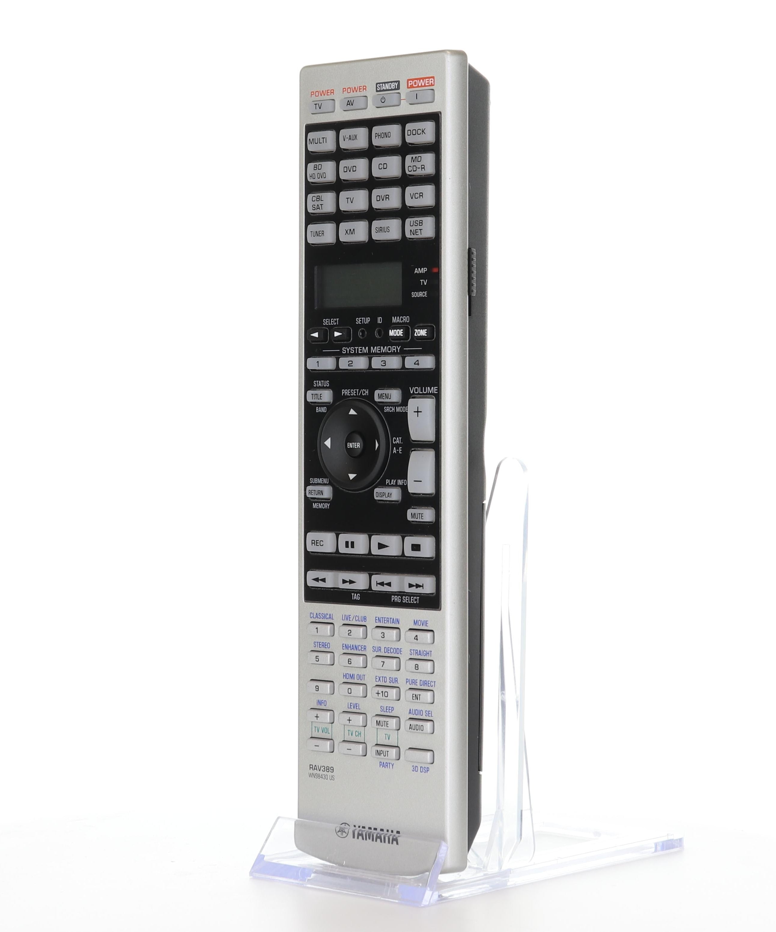 Yamaha RAV389 Audio Video Receiver Remote Control - WN984300