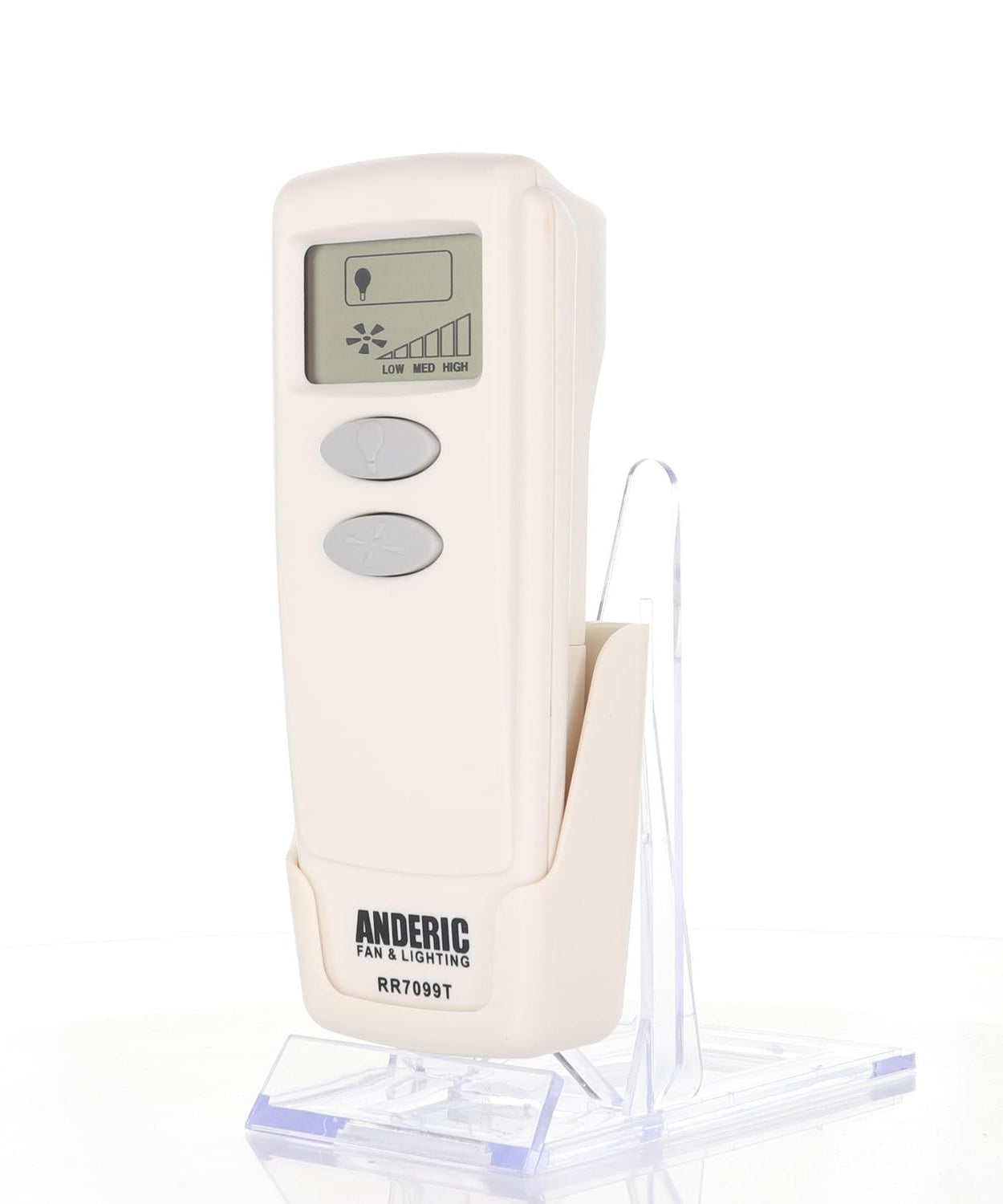 Anderic RR7099T Replacement Ceiling Fan Remote Control with LCD | CHQ8BT7098T
