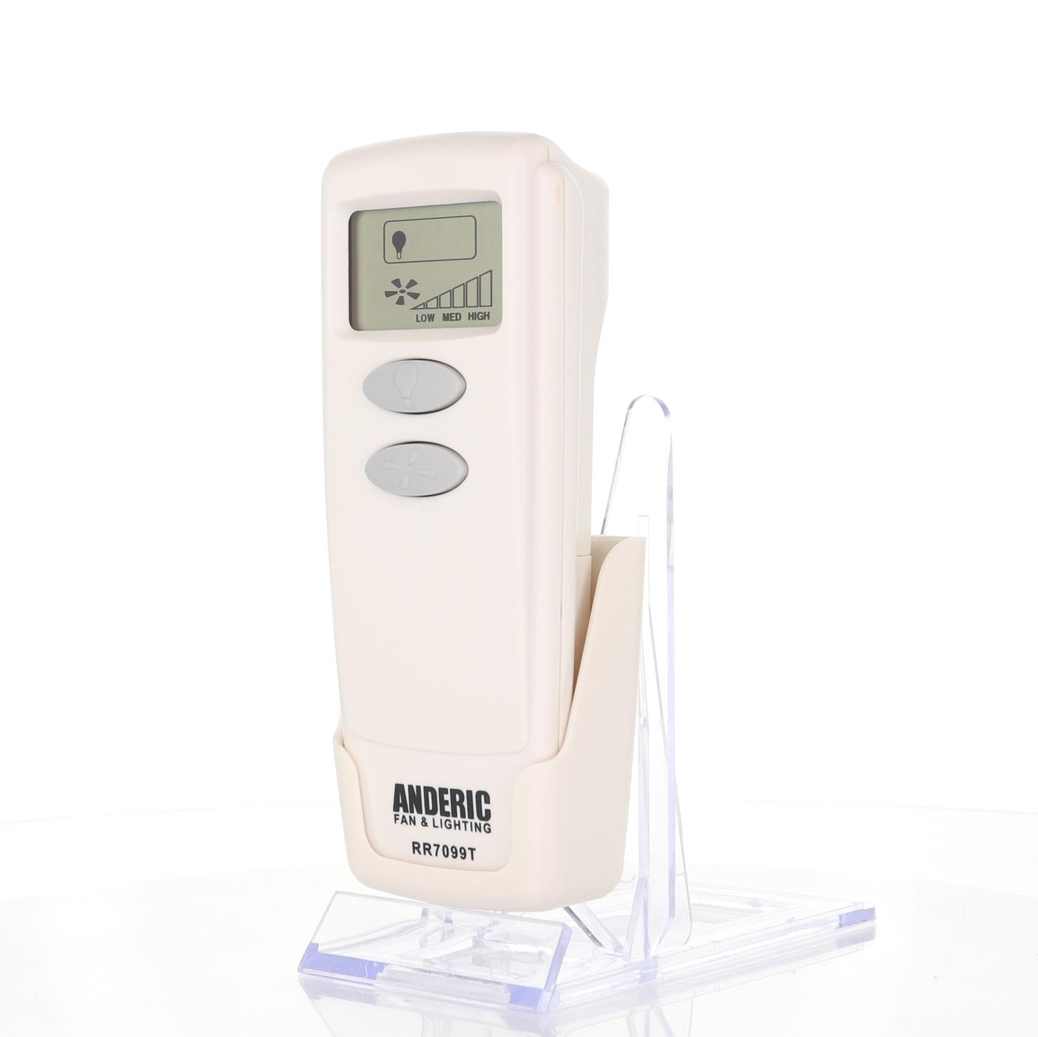 Anderic RR7099T Replacement Ceiling Fan Remote Control with LCD | CHQ8BT7098T