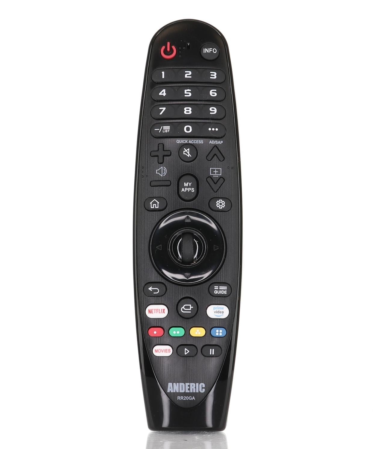 Anderic RR20GA Replacement Magic Remote Control for all LG Smart TVs | No Voice/Mouse Function | AN-MR20GA, AN-MR19BA, AN-MR18BA