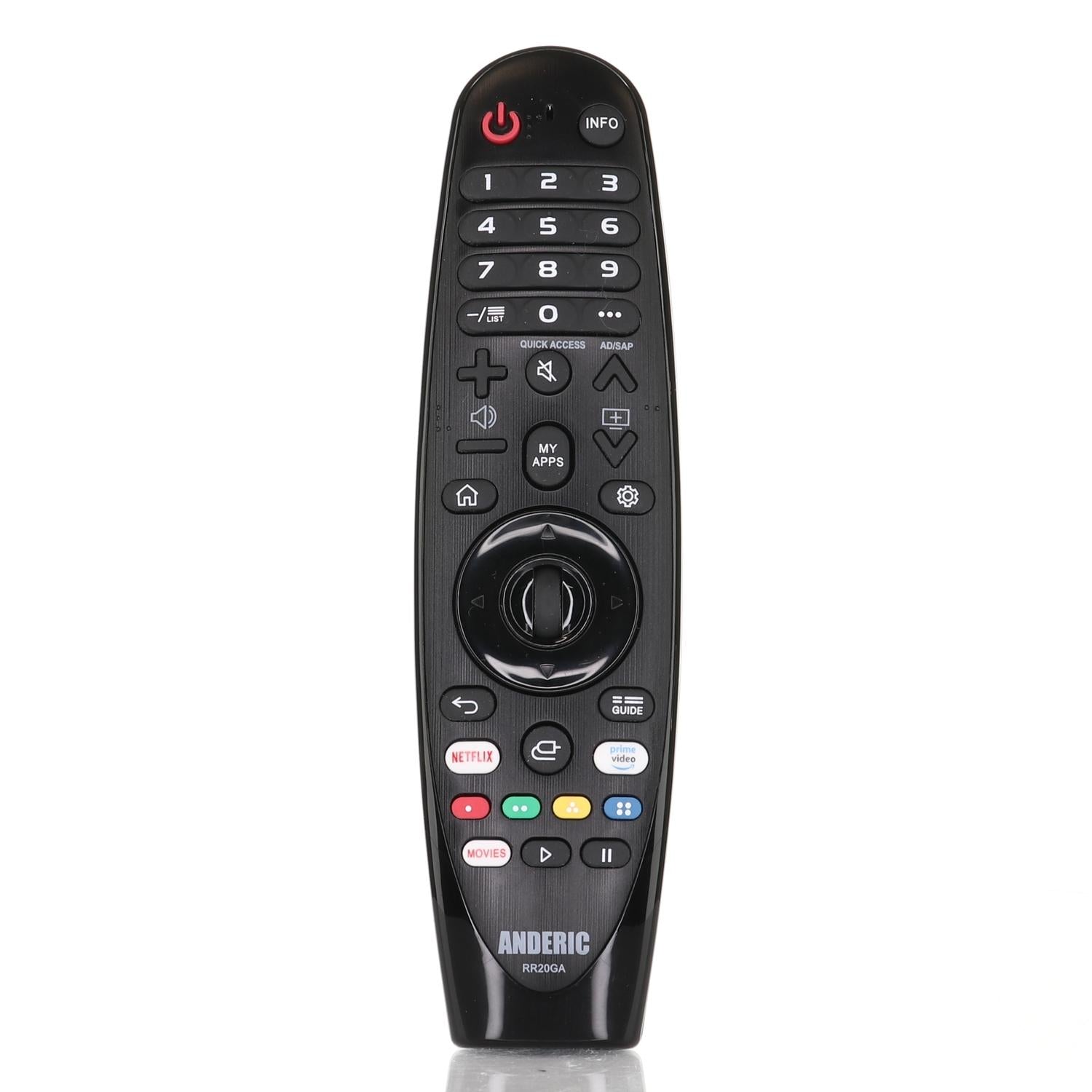 Anderic RR20GA Replacement Magic Remote Control for all LG Smart TVs | No Voice/Mouse Function | AN-MR20GA, AN-MR19BA, AN-MR18BA