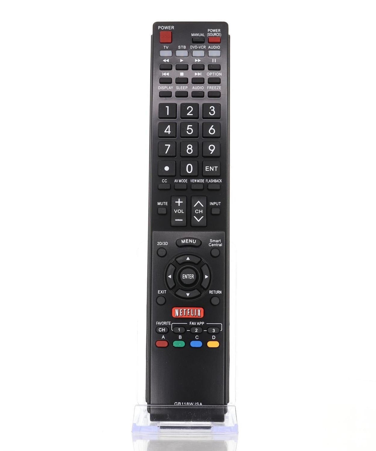 Anderic RRGB118WJSA Replacement Smart TV Remote Control for Sharp RRMCGB118WJSA