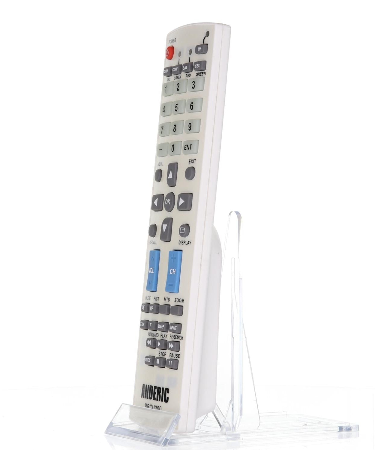 Anderic RRCU200 Universal 5-Device Remote Control for Apex Devices | RCU200 RCU-200