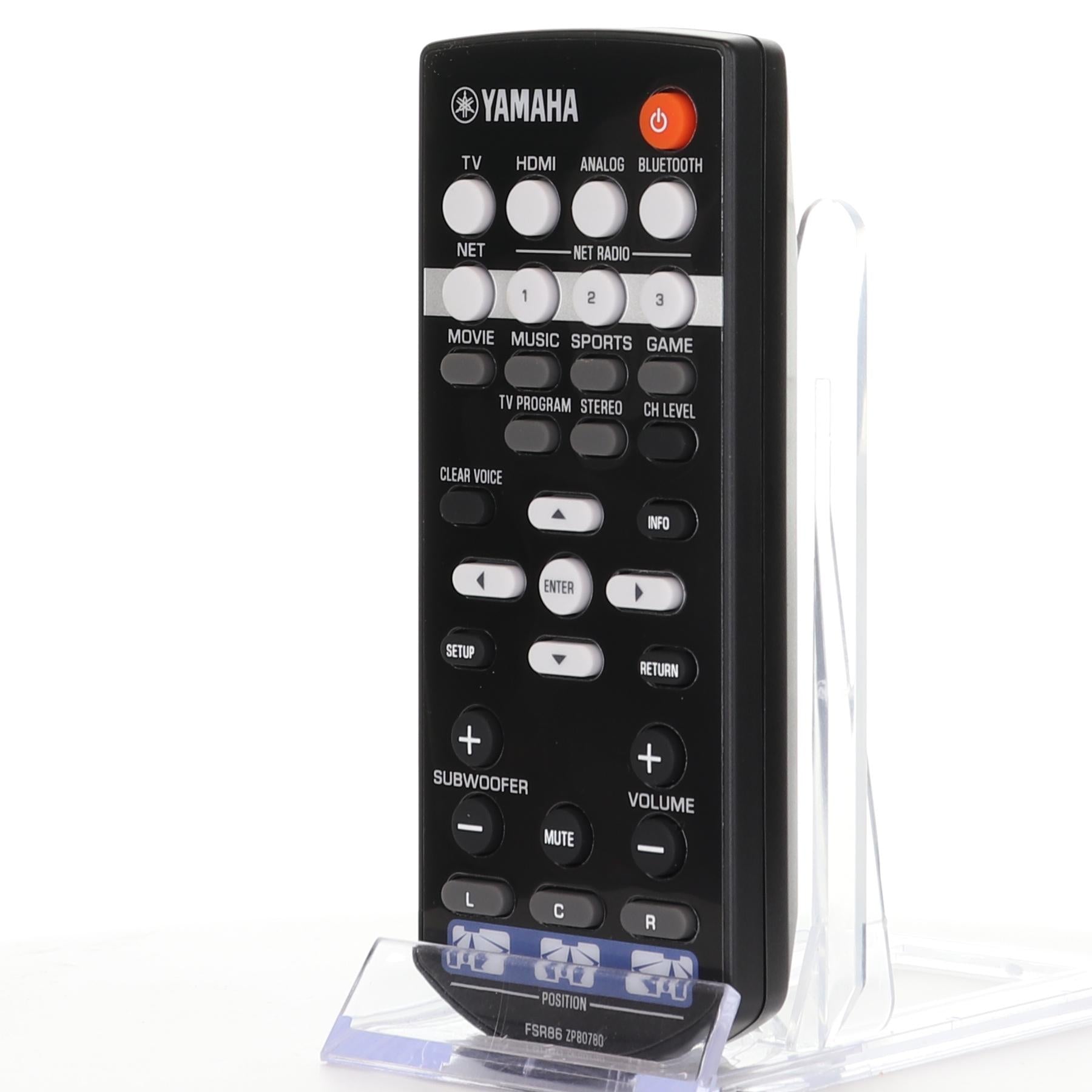 Yamaha FSR86 MusicCast TV Speaker Base Audio Remote Control - ZP807800