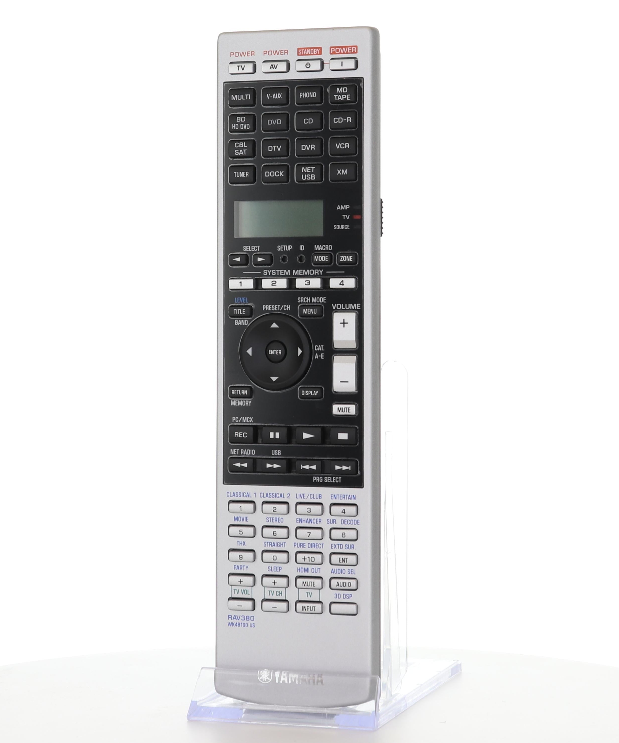 Yamaha RAV380 A/V Receiver Remote Control - WK481000