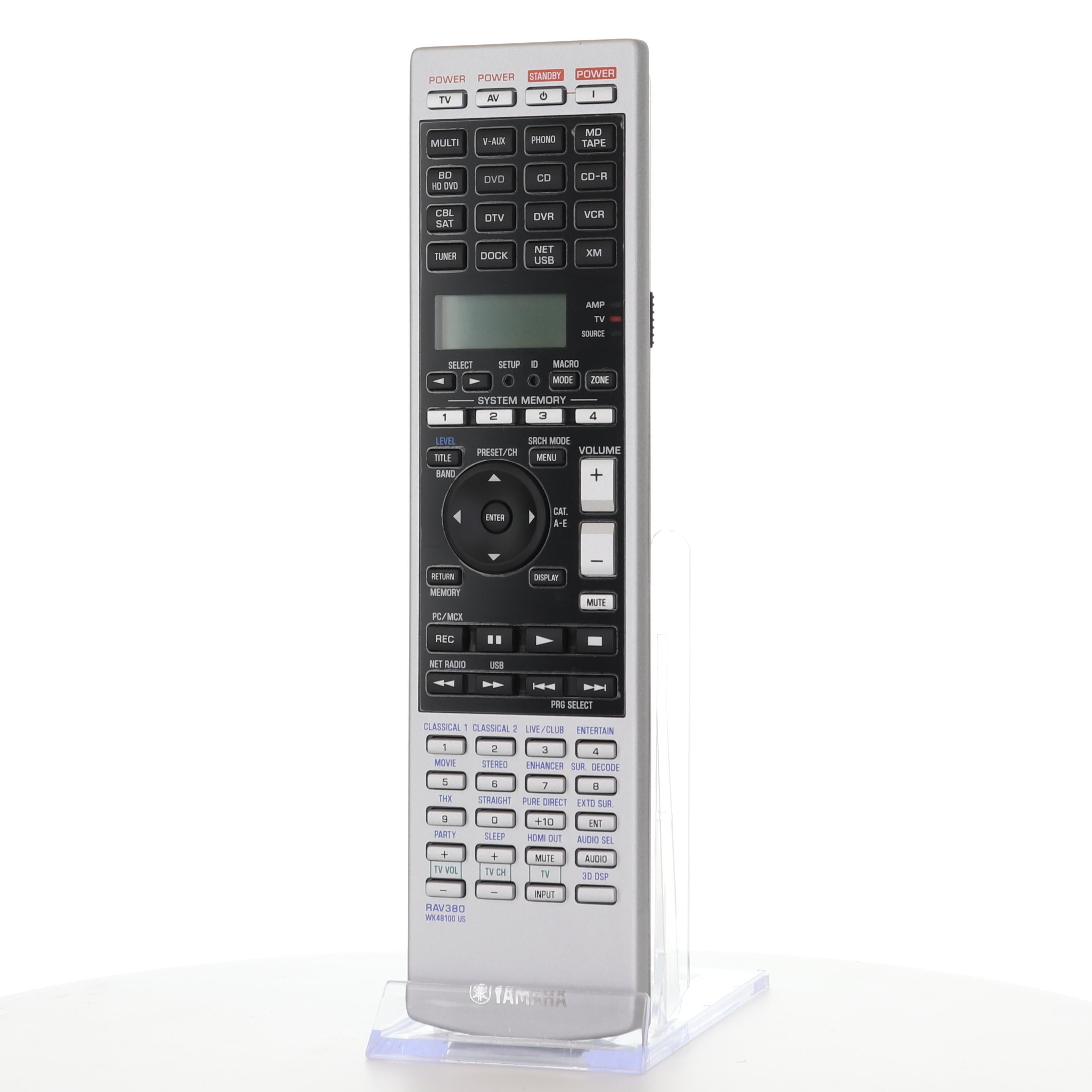 Yamaha RAV380 A/V Receiver Remote Control - WK481000