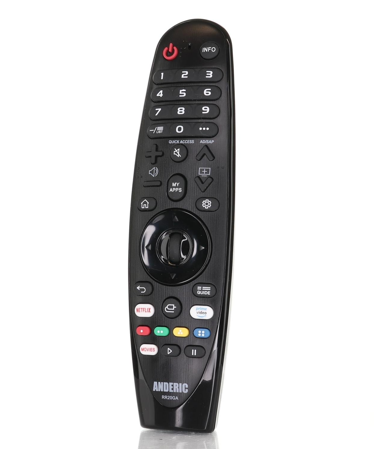 Anderic RR20GA Replacement Magic Remote Control for all LG Smart TVs | No Voice/Mouse Function | AN-MR20GA, AN-MR19BA, AN-MR18BA