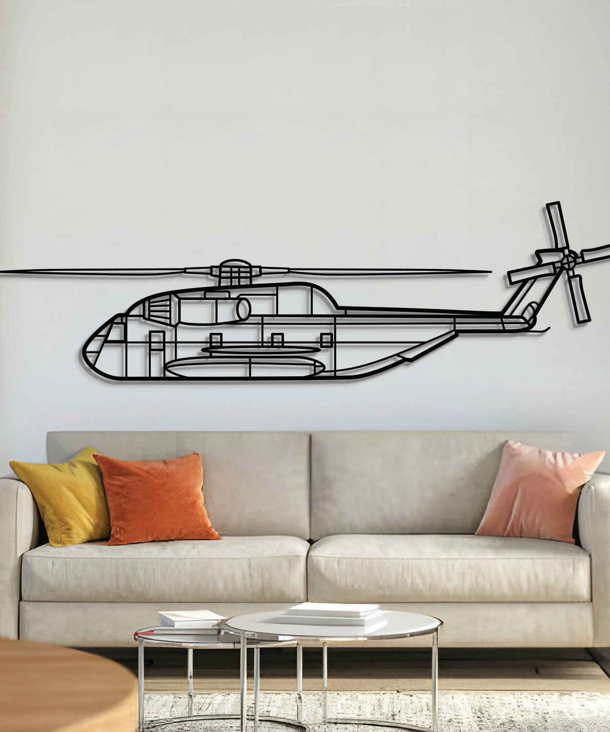 CH-53GS Metall Flugzeug Wandkunst - NCP0372