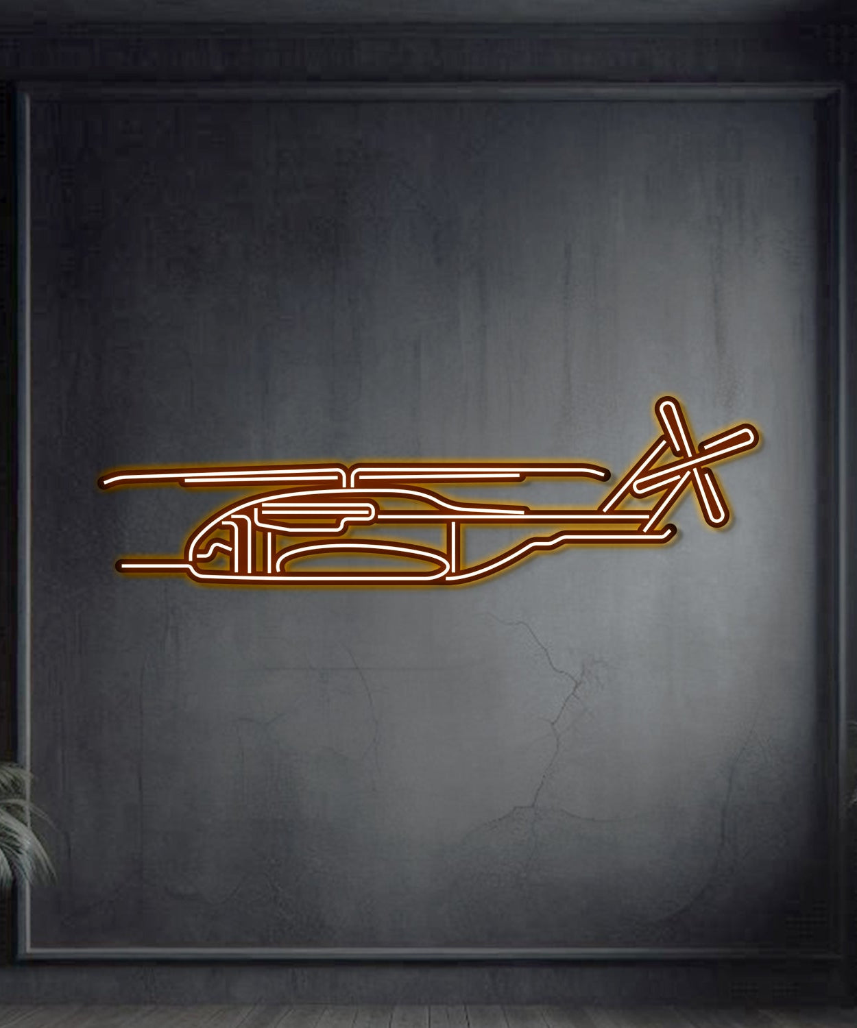 CH-53K King Stallion Metall Neon Flugzeug Wandkunst - NCN0023