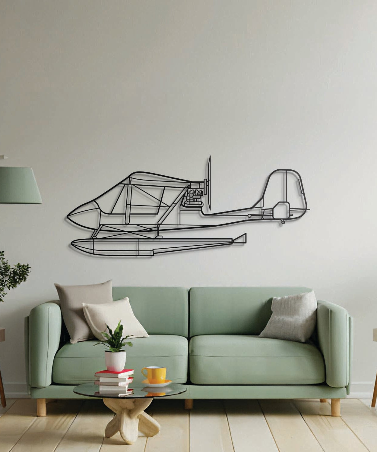 Wandkunst Metallflugzeug „Challenger“ – NCP0470