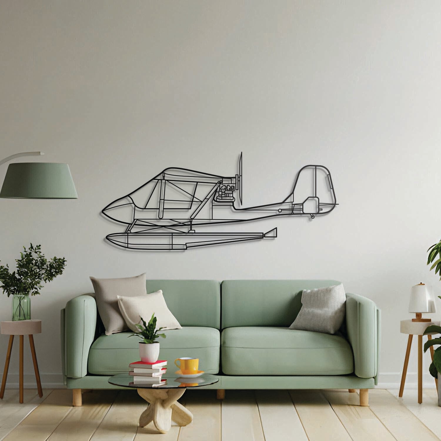 Wandkunst Metallflugzeug „Challenger“ – NCP0470