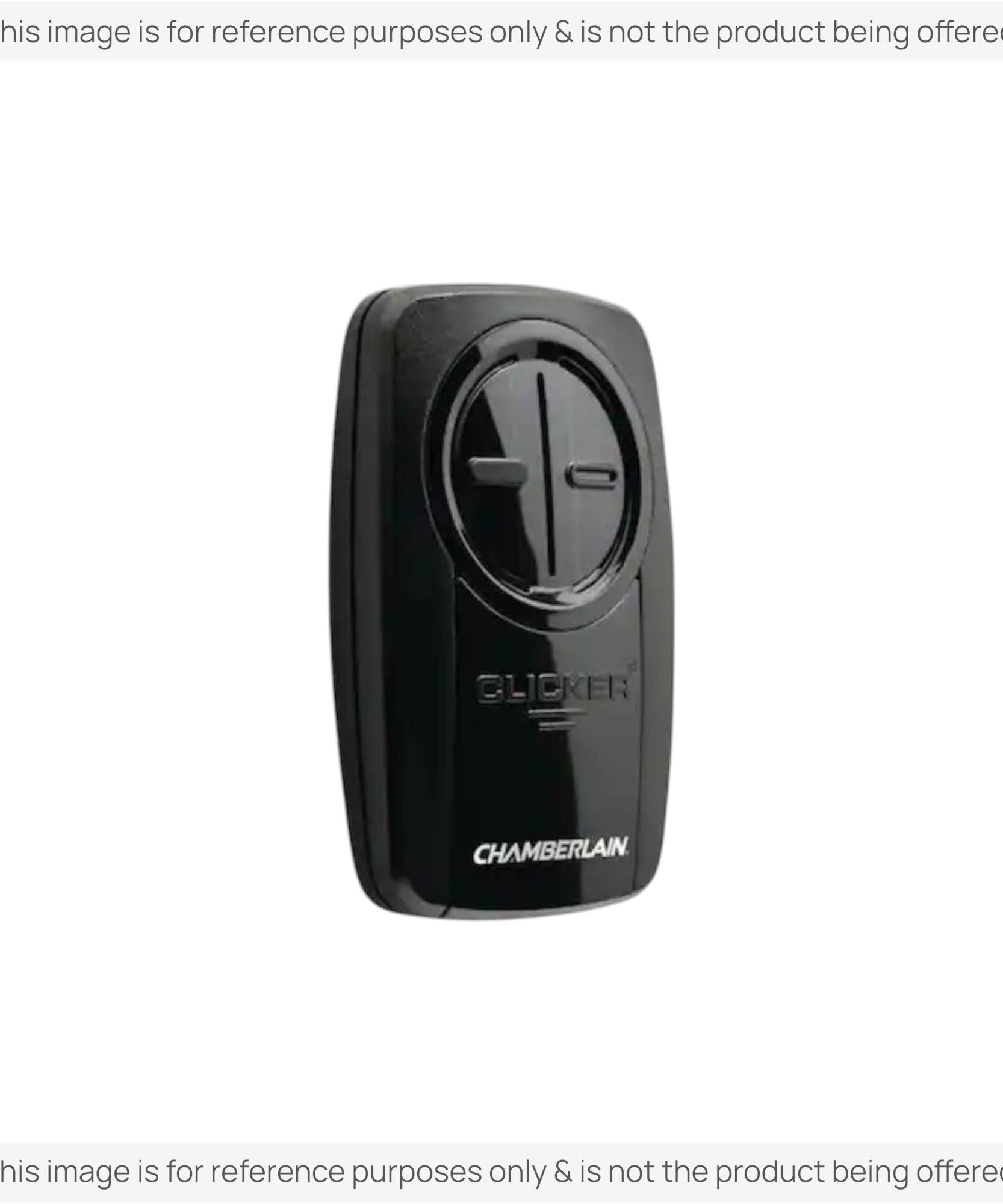 Substitute for Chamberlain KLIK3U-BK2 Universal Clicker with DIP Switch Pairing Garage Door Opener Remote Control [375UT-2button]