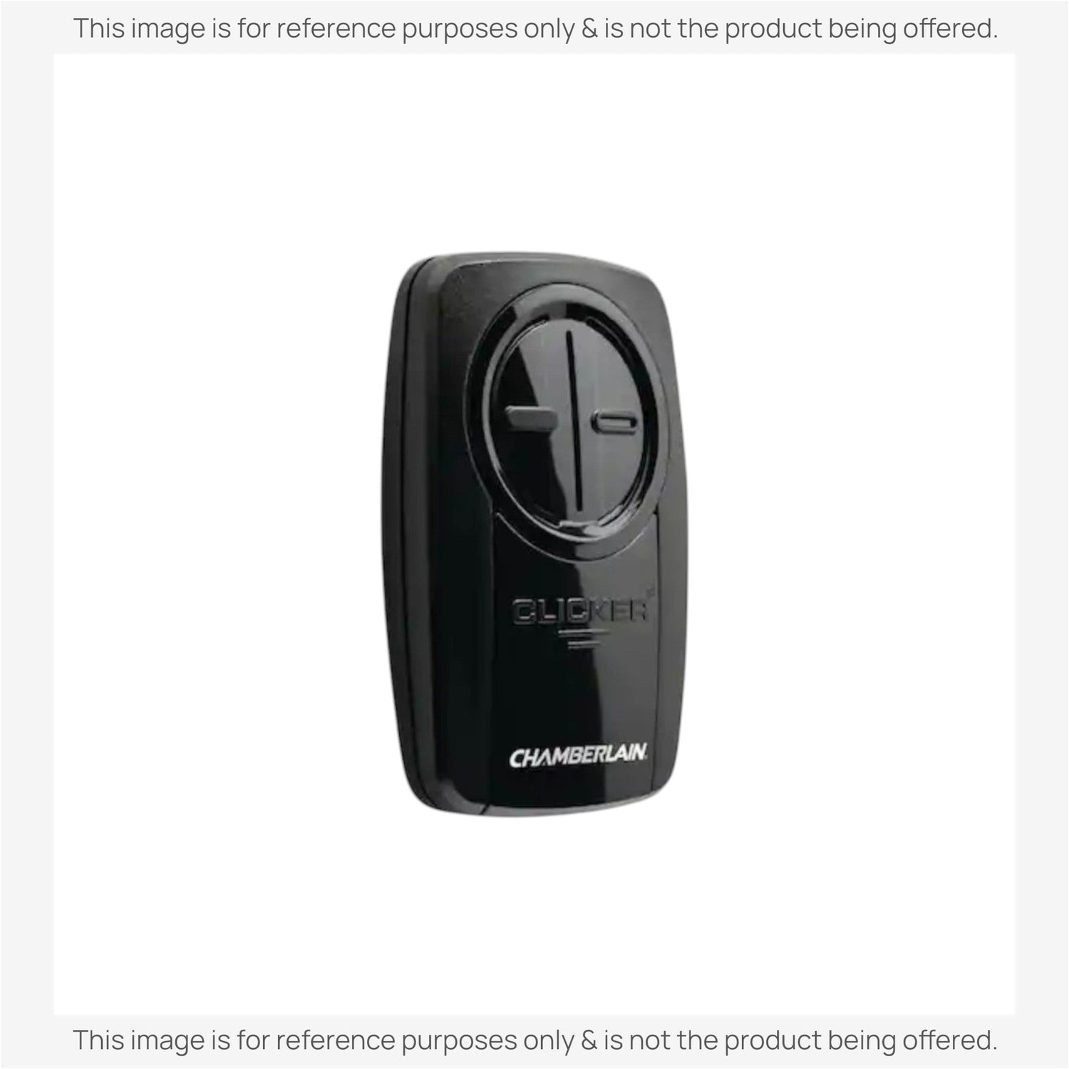 Substitute for Chamberlain KLIK3U-BK2 Universal Clicker with DIP Switch Pairing Garage Door Opener Remote Control [375UT-2button]