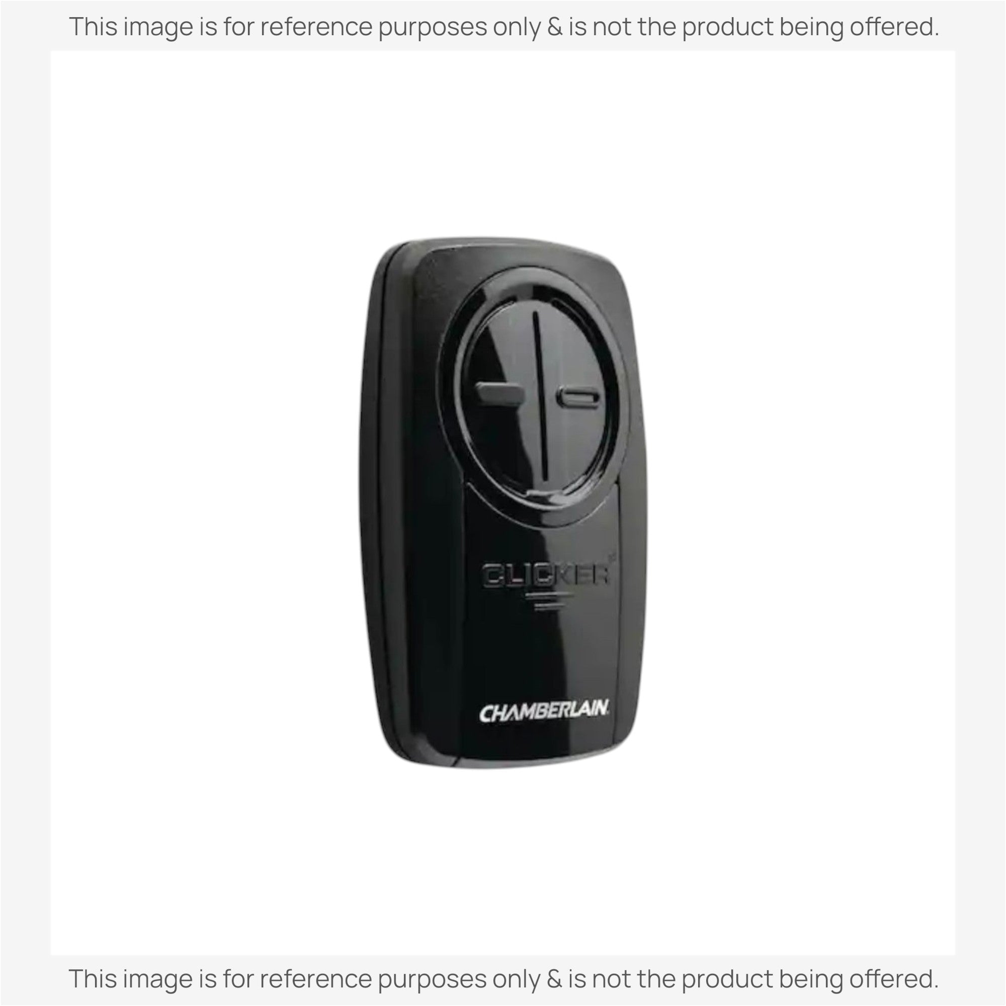 Substitute for Chamberlain KLIK3U-BK2 Universal Clicker with DIP Switch Pairing Garage Door Opener Remote Control [375UT-2button]