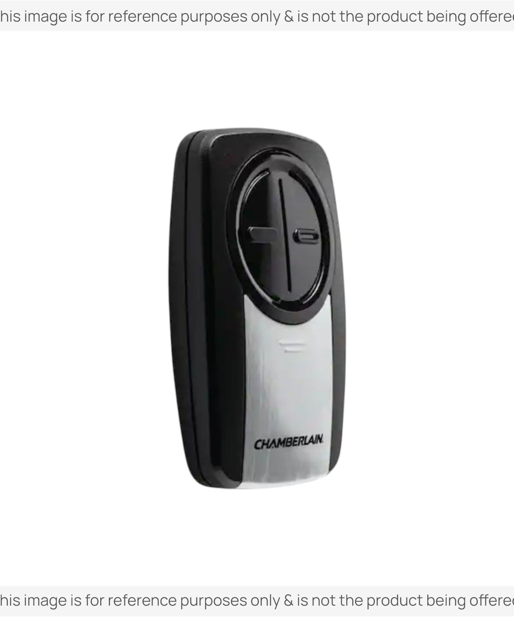 Substitute for Chamberlain KLIK3U-SS Universal Clicker with DIP Switch Pairing Garage Door Opener Remote Control [375UT-2button]