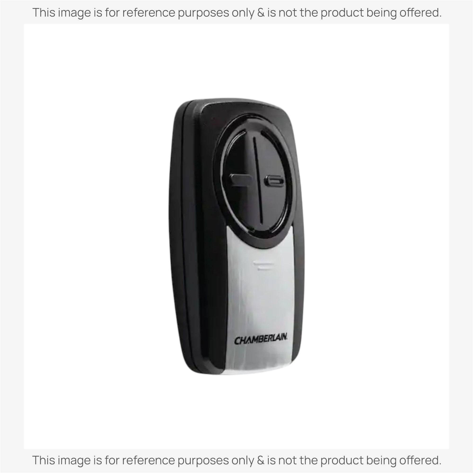 Substitute for Chamberlain KLIK3U-SS Universal Clicker with DIP Switch Pairing Garage Door Opener Remote Control [375UT-2button]
