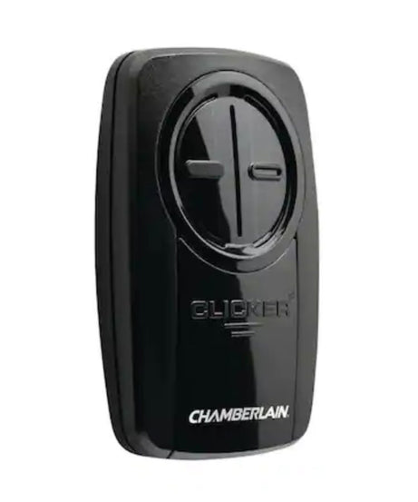 Substitute for Chamberlain KLIK5U-BK2 Universal Clicker with Learn button Garage Door Opener Remote Control [375UT-2button]
